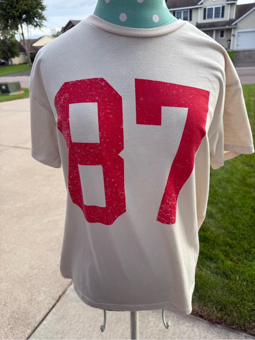 Travis Kelce Chiefs #87 Swift Grayson Threads Women’s Large